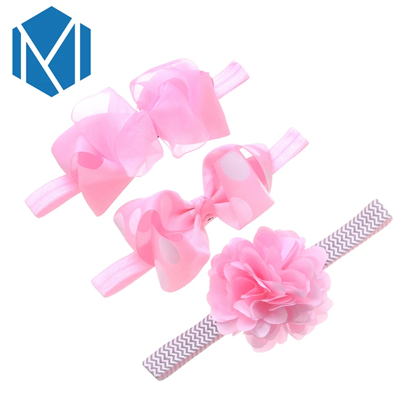 M MISM/1 комплект = 3 шт. милая повязка на голову с эластичными лентами для малышей