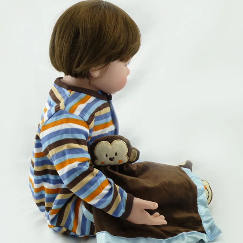 Forrsdor 55 см хит продаж ifelike Мягкие силиконовые куклы в полосатых штанах bebe reborn corpo de
