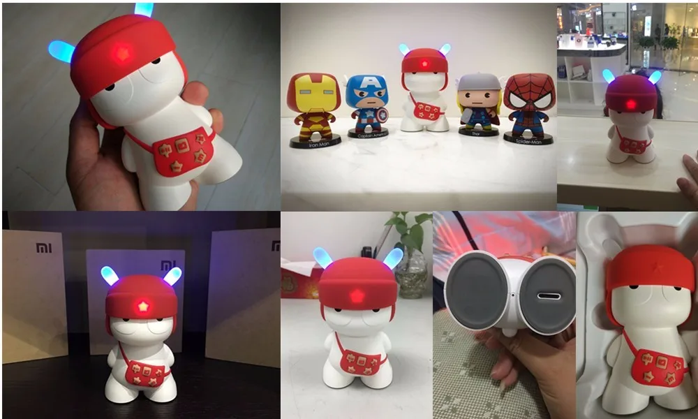 Mitu Xiaomi bluetooth led динамик миниатюрный портативный Встроенный светодиодный Поддержка 32 Гб sd-карта