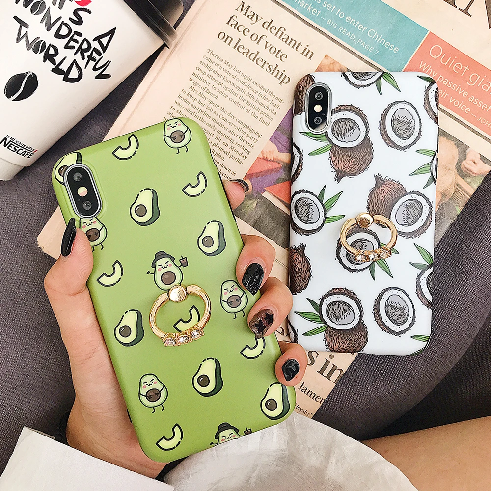 LOVECOM мультфильм фрукты авокадо чехол для телефона для iPhone 11 Pro Max XR X XS Max 7 8 6 Plus чехол Полный корпус мягкий IMD чехол для телефона сумки