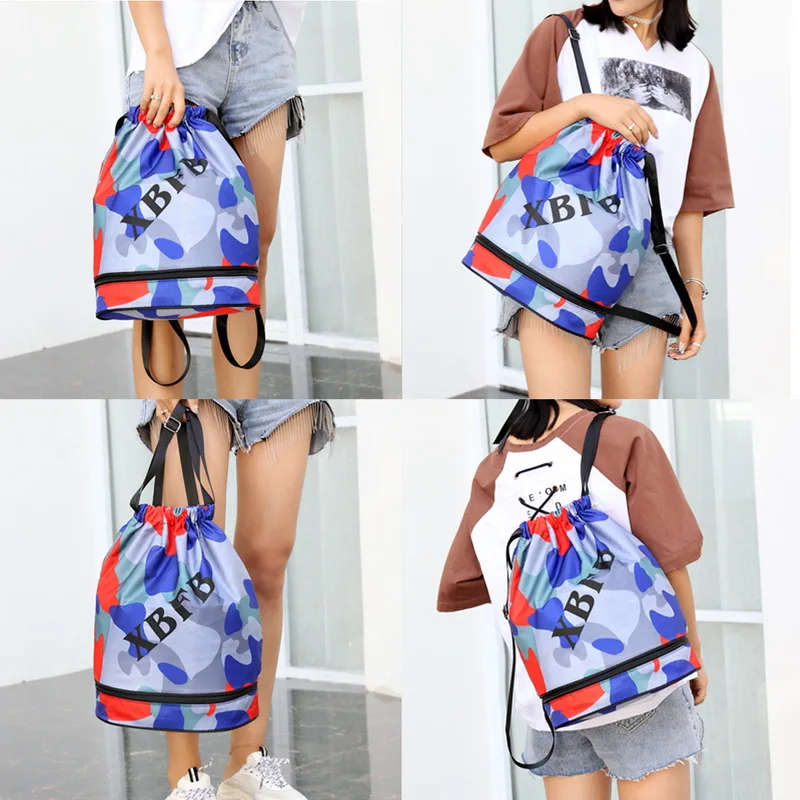 Водонепроницаемая сумка спортивный рюкзак со шнуровкой для подростков сухой влажный Кемпинг бассейн пляж тренажерный зал фитнес мужские женские детские сумки