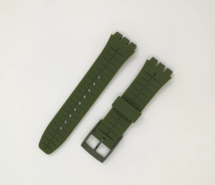 Цветной силиконовый ремешок для Swatch SUSB400 SUSR401 вогнутый 21 мм аксессуары для часов