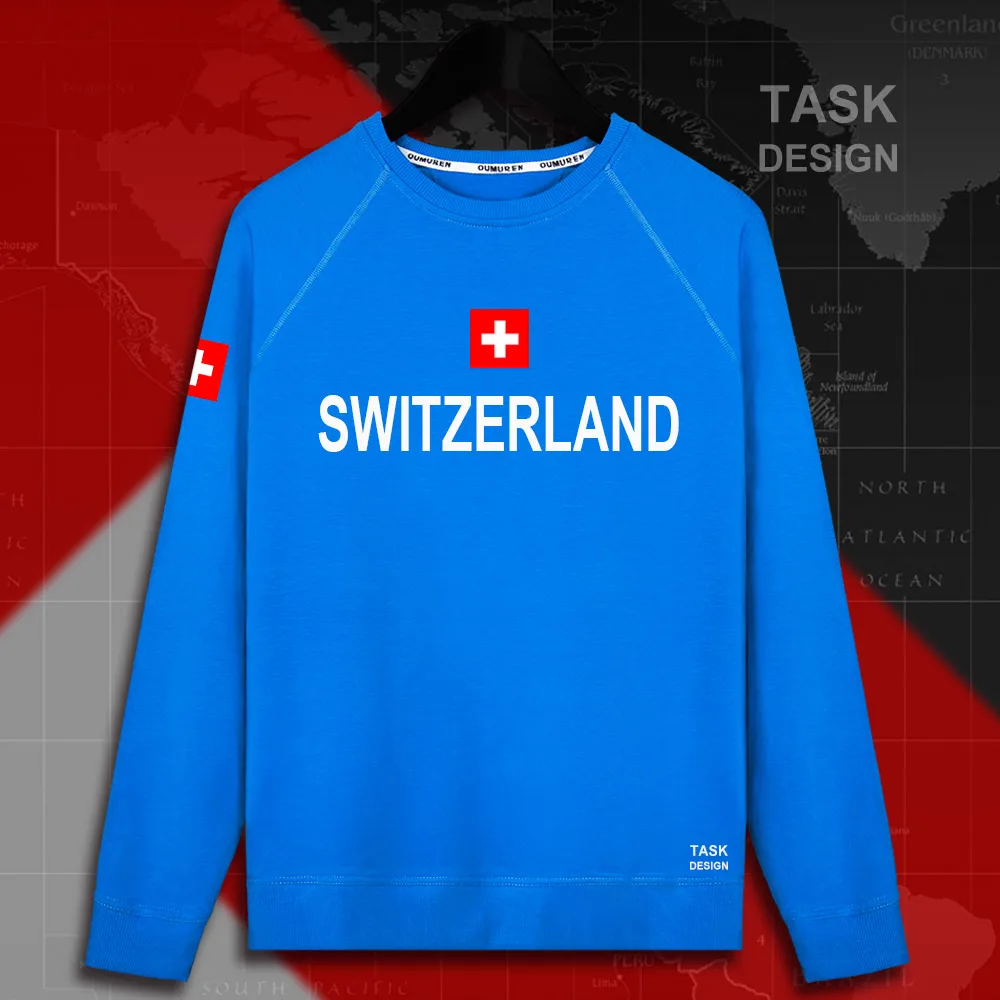 Swiss Confederation Switzerland CHE CH Confoederatio Helvetica мужские пуловеры с капюшоном, толстовки, Мужская толстовка, тонкая новая уличная одежда