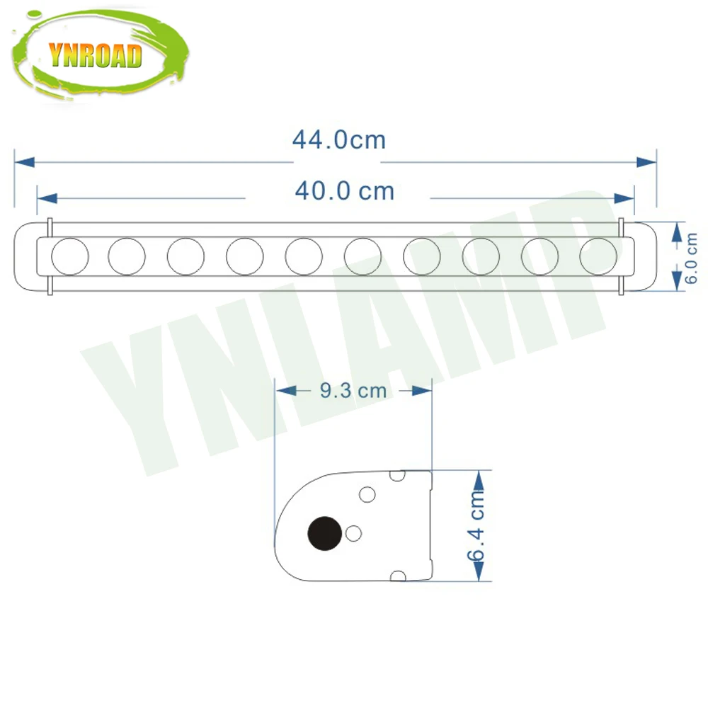 YNROAD 17inch 100w single row Led Light Bar Driving Offroad Spot/flood/combo 10V- 70V 7500LM for 4x4 ATV UTV USE IP68 | Автомобили и