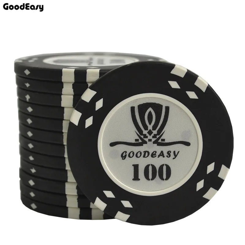 100 25 шт./лот AOM Texas Hold'em покер чип наборы с внутренним железом покер металлические монеты Монте Карло покер глина покер клуб аксессуары - Цвет: 100
