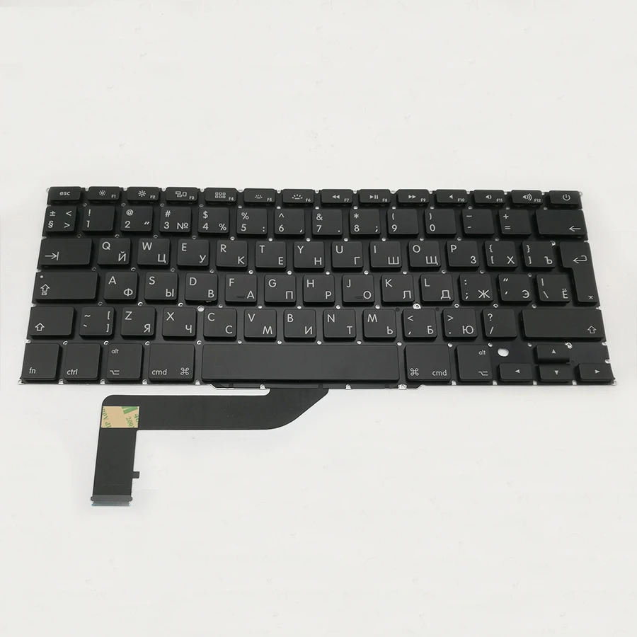 Большой ключ ввода Русская клавиатура+ Подсветка для Macbook Pro 1" retina A1398 2012 2013