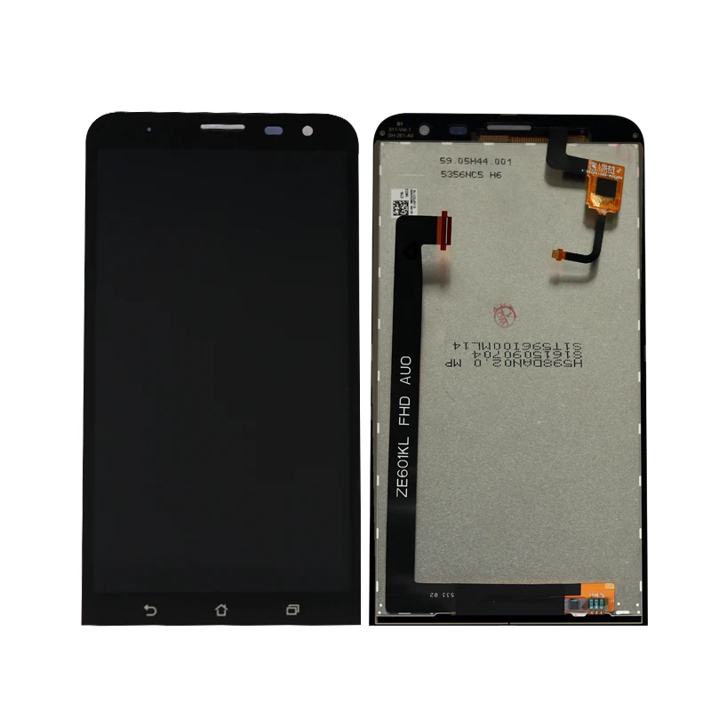 Для ASUS ZenFone 2 laser ZE601KL Z011D ЖК-экран ips экран+ сенсорная панель дигитайзер сборка для Asus дисплей - Цвет: Black
