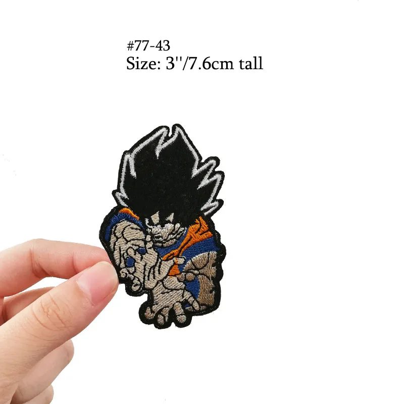 Драконий жемчуг Сон Гоку шорты Piccolo Namekian ball King Piccolo логотип нашивки для одежды одежда ТВ фильм костюм с вышивкой - Цвет: Черный