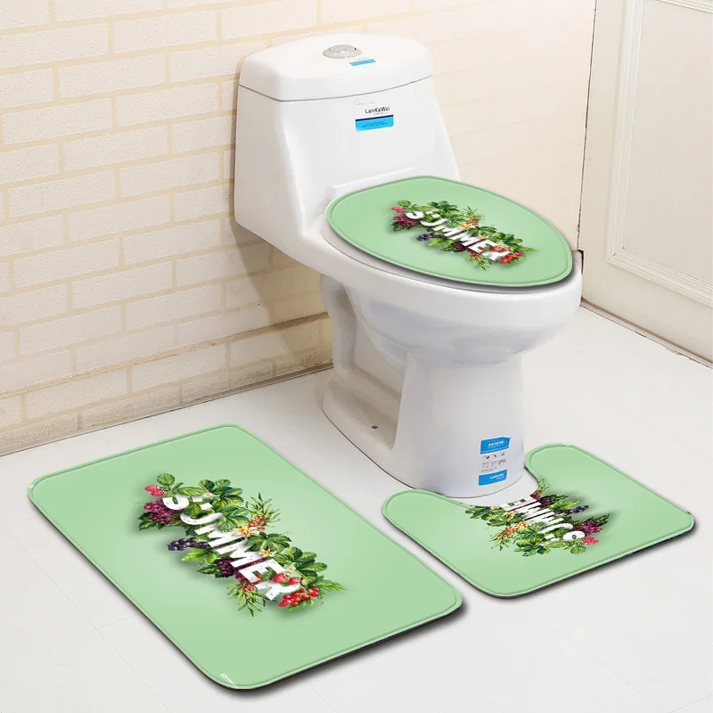 Бесплатная доставка 3 шт. кокосовое дерево Banyo коврик для ванной комнаты Набор