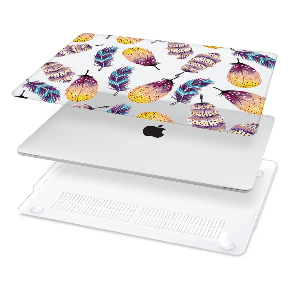 Для нового MacBook Pro 2020 A2338 A2289 для Macbook 13 15 &quot16 Air 11 12 лет 2019 A2337 A1989 с цветочным пером