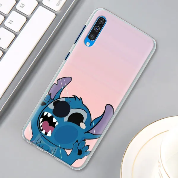 14 Милый мультфильм, Стич чехол КРЫШКА ДЛЯ samsung Galaxy A30 A40 A50 A70 A6 A8 плюс A7 A9 M30 чехол для телефона Coque - Цвет: 14