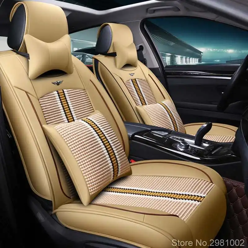 Дышащие сетчатые чехлы для сидений автомобиля подходят Audi A6L R8 Q3 Q5 Q7 S4 RS Quattro A1 A2 A3 A4
