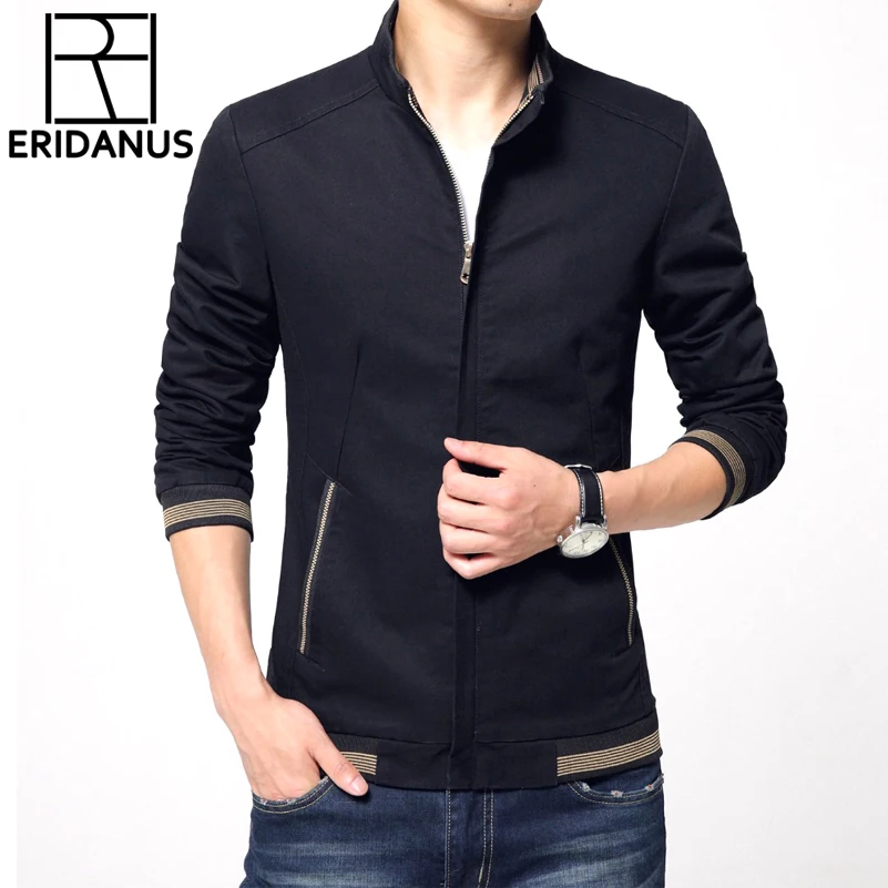 2016 Мужская Новая повседневная однотонная куртка высокого качества Весна Обычная