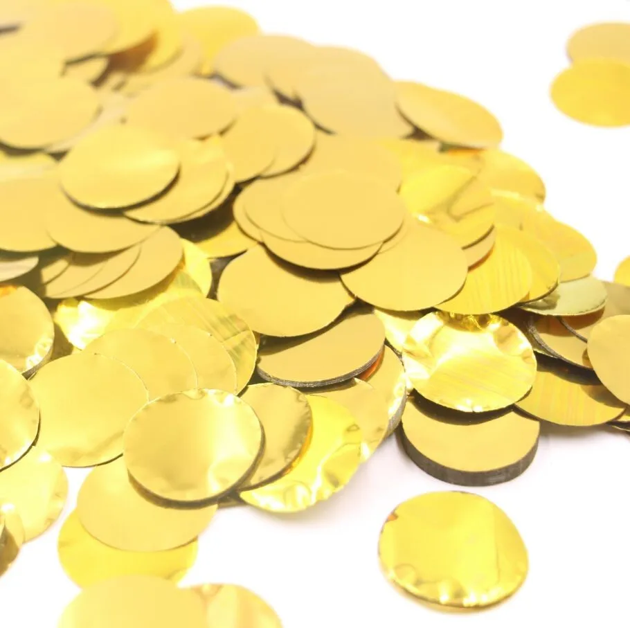 foil gold Металлические золотые конфетти ткани Свадебный десерт торт пирог бар украшения ИД стол китайский год праздник вечерние воздушные шары - Цвет: foil gold