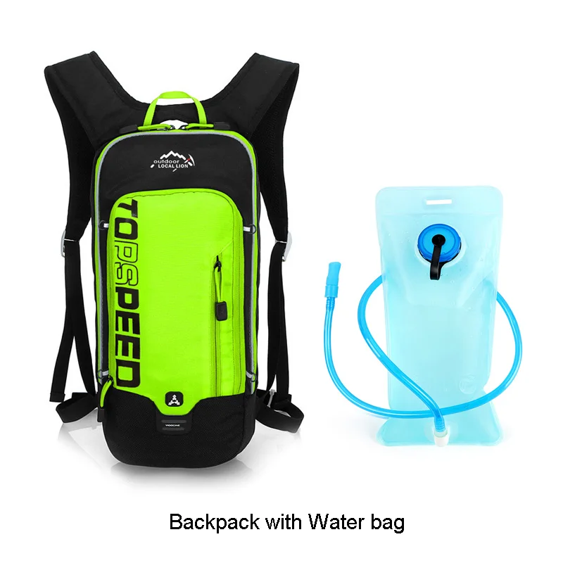 Grn with water bag Местный лев 5л водонепроницаемый велосипедный рюкзак для путешествий на открытом воздухе Горный рюкзак для пеших прогулок спортивная сумка для альпинизма 5 цветов без сумки для воды - Цвет: Grn with water bag