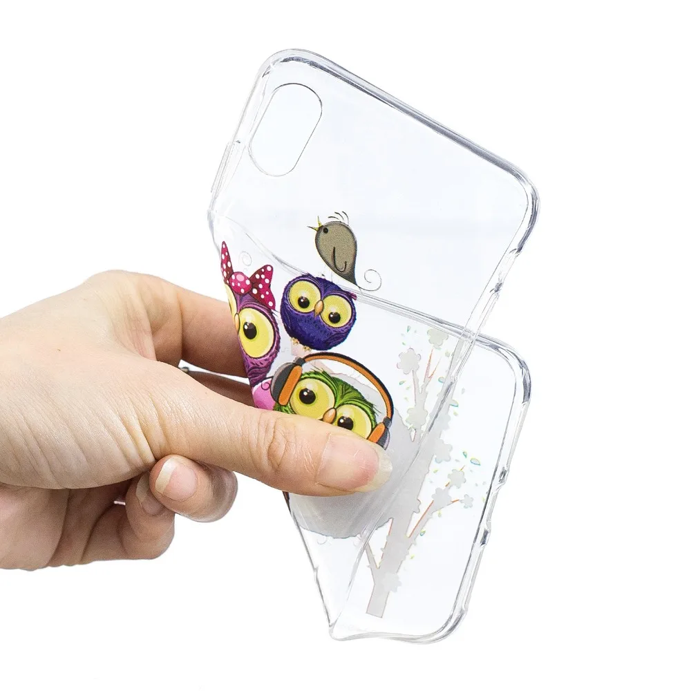 2018 Новый мультяшный Прозрачный чехол для мобильного телефона iPhone XS Plus TPU