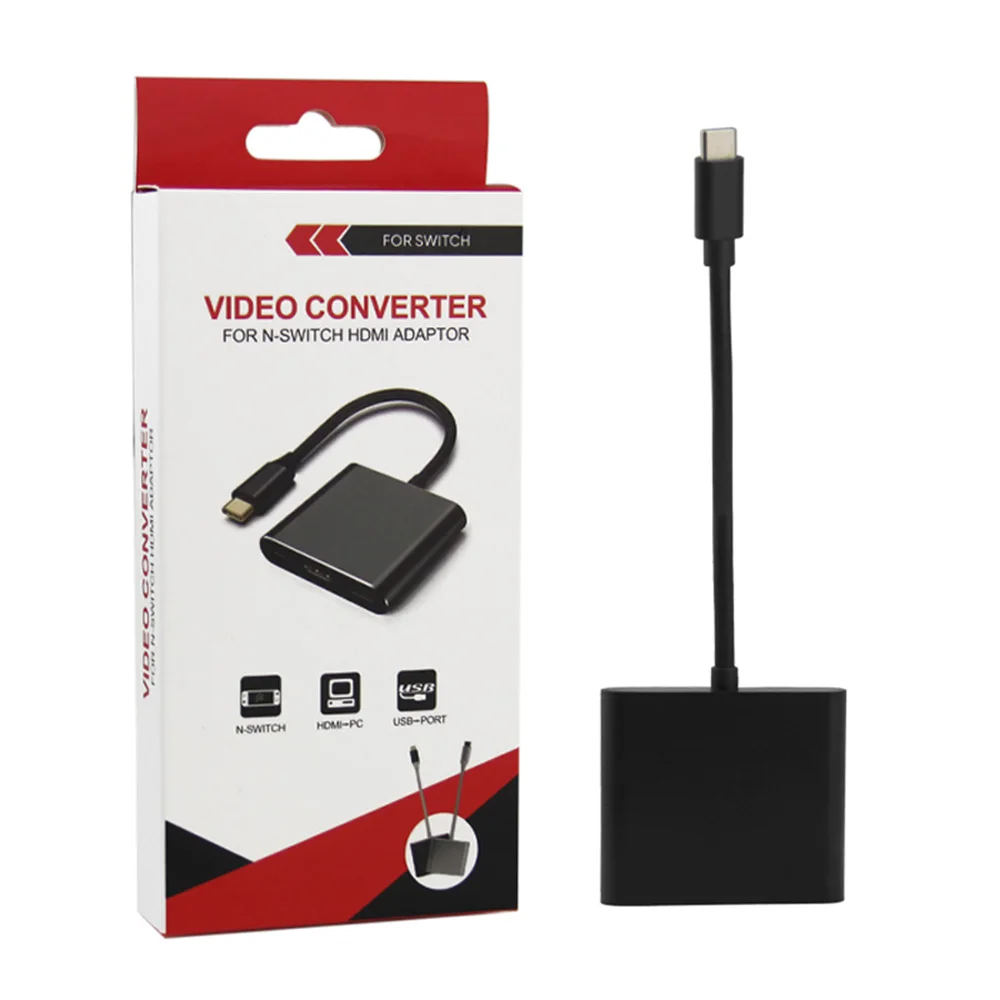 3 в 1 Type C к HDMI/USB 0/Type конвертер адаптер ТВ цифровой 4K 1080P видео для Nintendo