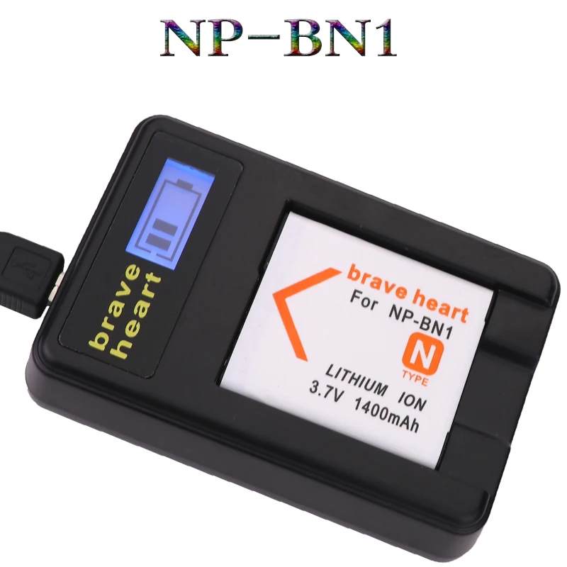 Горячая Распродажа 2x bateria NP BN1 np bn1 NPBN1 батарея + ЖК зарядное устройство USB для sony DSC