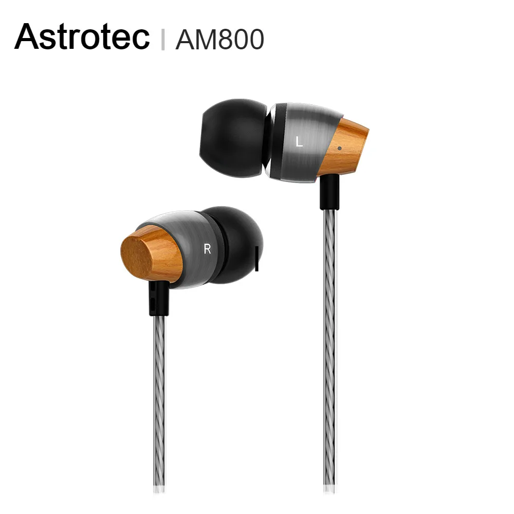 Astrotec AM800 деревянные металлические наушники с приличным звуком в наушниках
