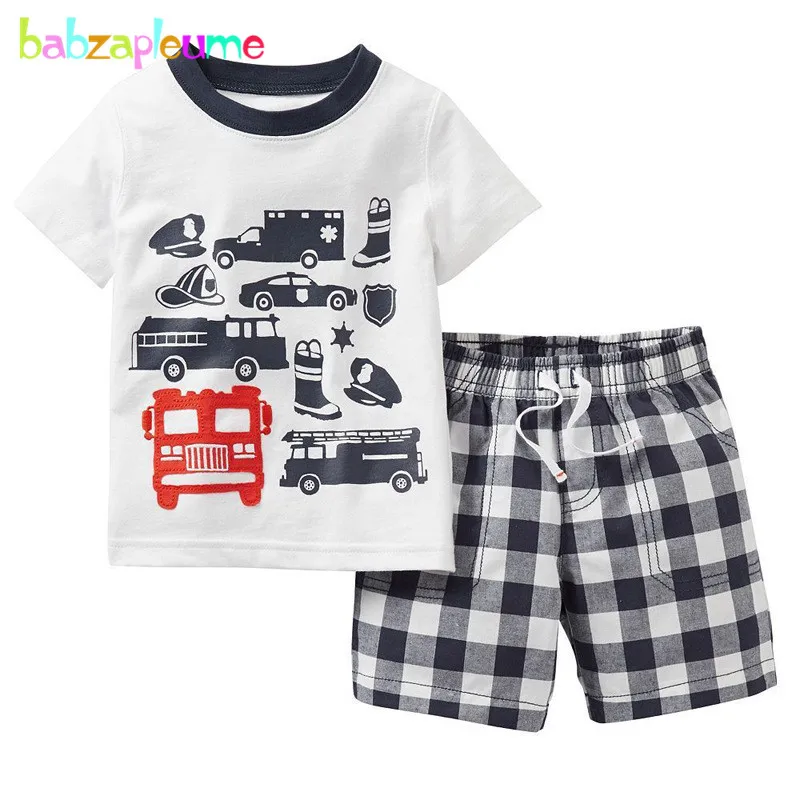 

2T-7T Children Tracksuits Boys Clothes Short-Sleeve T-Shirt+Pant 2PCS sets Toddler Boys Clothing Casual Sport Kids Outfits A272