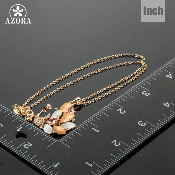 Ожерелье с австрийским кристаллом Stellux TN0122 от AZORA|crystal pendant necklace|necklace apendant necklace |