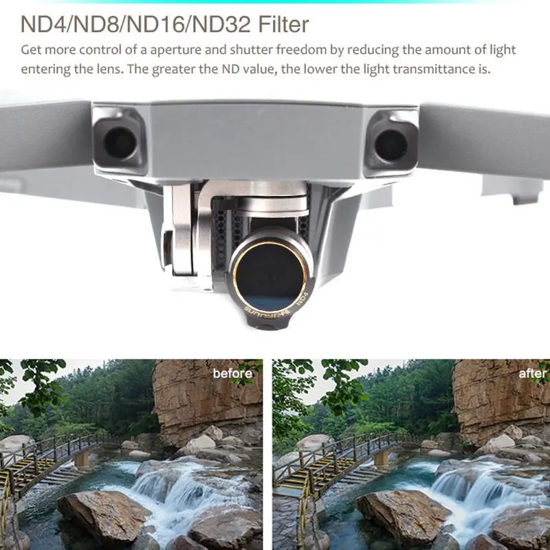 3/4/6 шт./компл. многослойная Защитная пленка для объектива MCUV/CPL/ND4 ND8 ND16 ND32 фильтр DJI