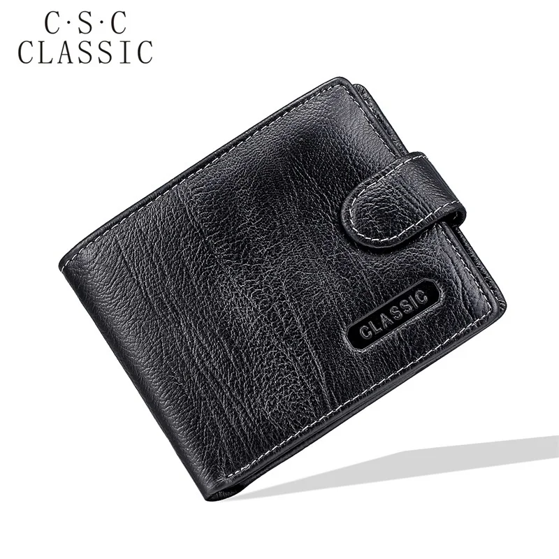 Черная натуральная кожа billetera cartera двойные клатчи кошельки мужские ID Кредитная