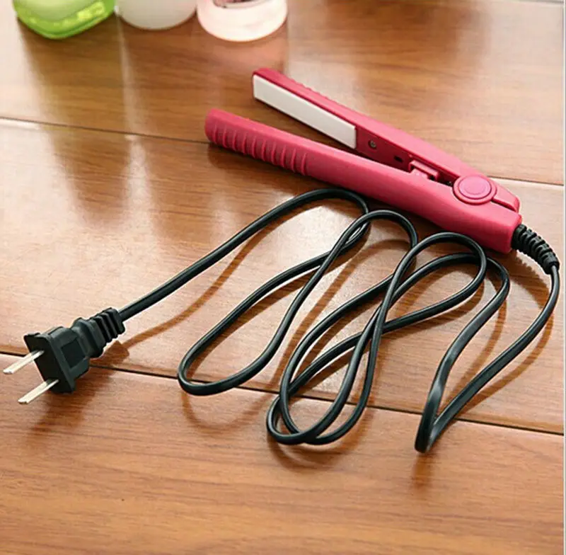 США Plug мини Керамический выпрямитель для завивки волос с плоским утюгом Пермь