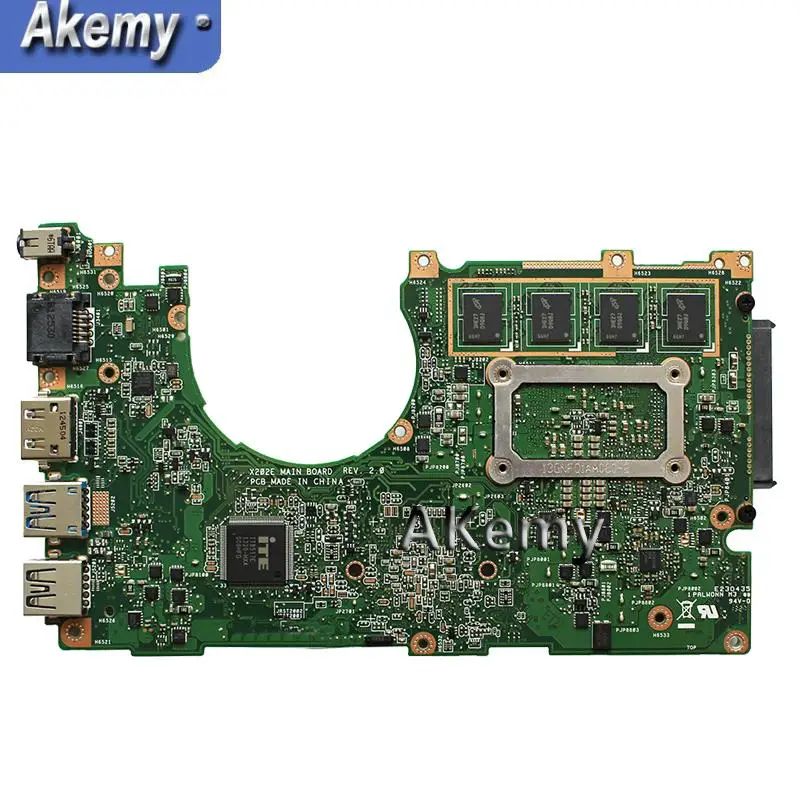 AK X202E материнская плата для ноутбука For Asus X201E S200E X201EP тест оригинальная 2G RAM I3-2365 CPU |
