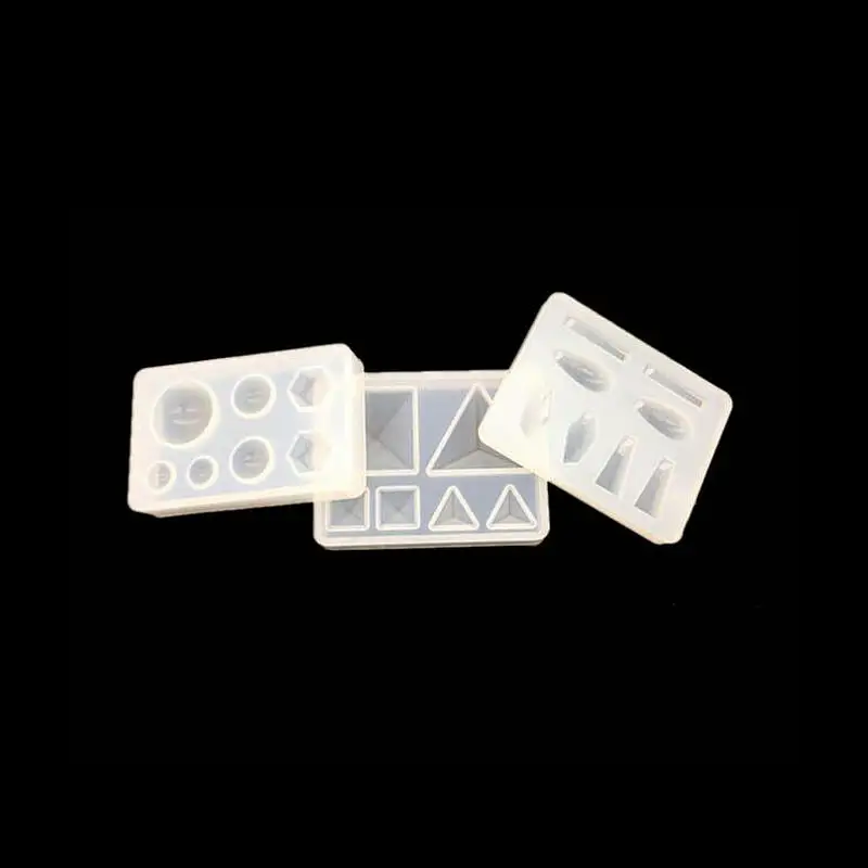 Прозрачные силиконовые формы геометрической из смолы маленькие подвески в виде
