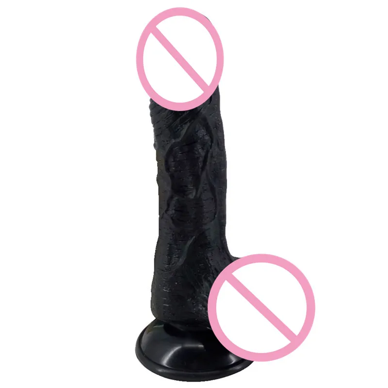 Реалистический гибкий пенис Дик сильной присоской для взрослых Интимные товары