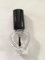 Dhl Free 165pcs/lot 5ml empty clear glass polish nail bottle with brush  Refillable Bottle For DIY nail polish Nail Art Tools