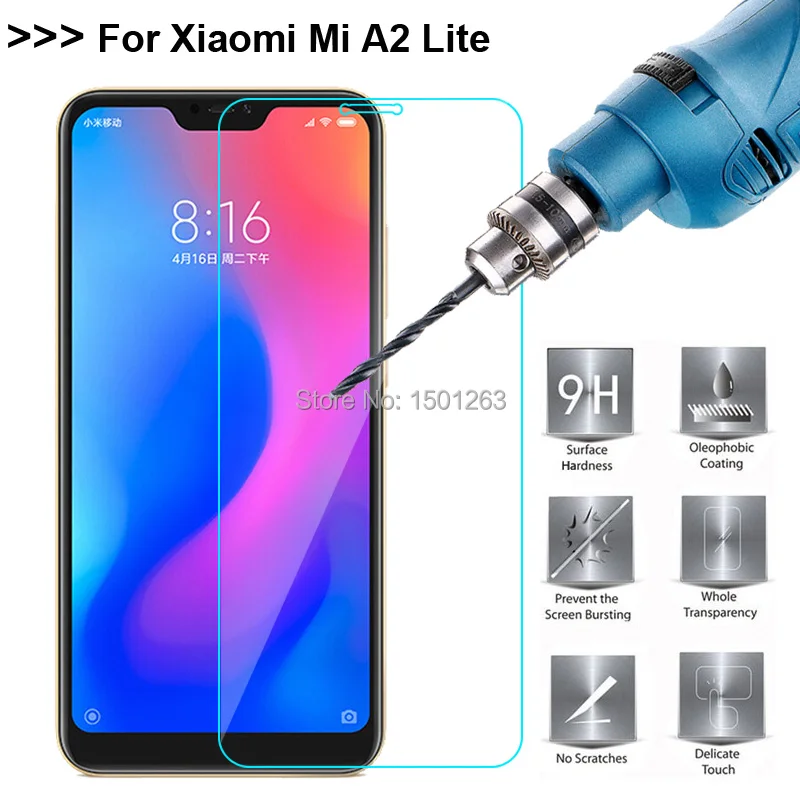 Закаленное Стекло для Xiaomi mi A2 Lite 5 84 &quotЭкран протектор A2Lite чехол закаленное