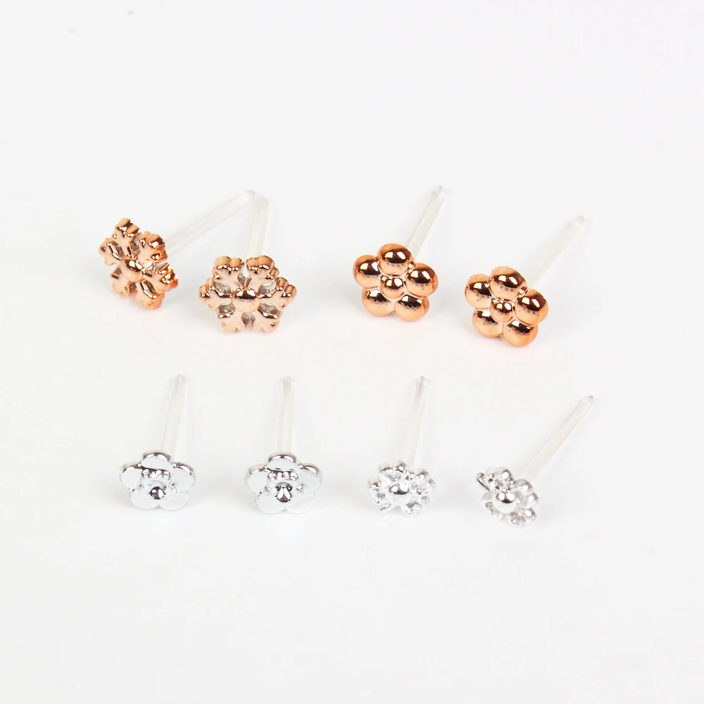 Набор сережек-гвоздиков с кристаллами для девочек ювелирные украшения детей