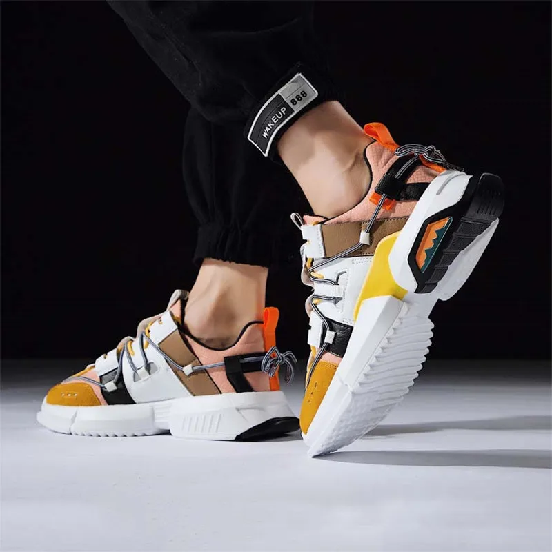 Retro Men's Sports Shoes Quality Stitching Thick bottom Casual Women's Comfortable Breathable Running Tennis | Обувь