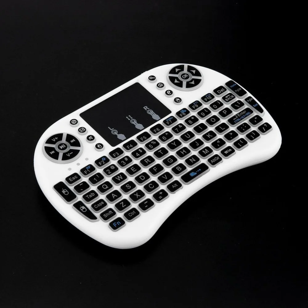 Беспроводная мини-клавиатура с подсветкой 2,4 GHz Air mouse с подсветкой сенсорная панель для Android tv BOX
