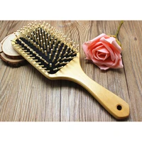 by dhl or ems 100pcs hot sale 10 inch big wooden paddle brush wooden hair care spa massage comb antistatic comb drop
