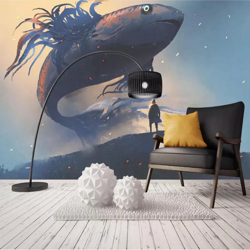 Обои YOUMAN на заказ фотообои для стен 3 d Акула современный декор детской комнаты