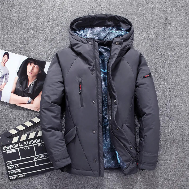 2018 Новое поступление зимняя высококачественная черная Мужская куртка с