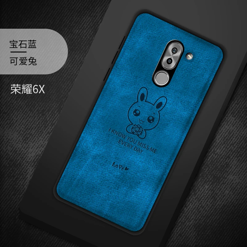 Чехол для huawei Honor 6X, тканевый чехол для Funda Honor 6 X, мягкий силиконовый чехол из ТПУ, чехол для huawei Honor 6X, чехол