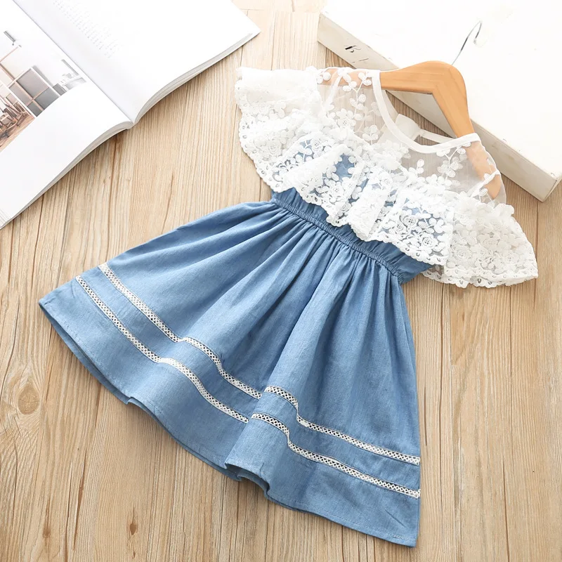 

Baby Girl's Summer lace Clothes Kids A-line Birthday Princess Party Fancy Dress for Girls Bridesmaid Elegant Dress for Girl