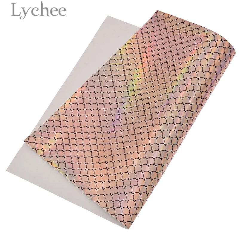 Lychee 21x29 см A4 рыбные весы искусственная кожа ткань высокого качества