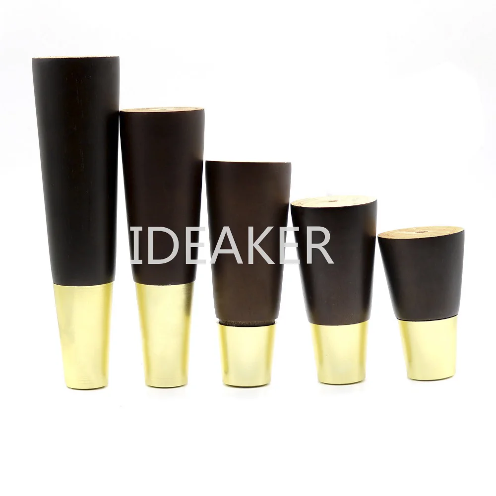 Дубовая деревянная мебель ножка стол Шкаф диван кровать мебель темно-бурл грецкие ножки