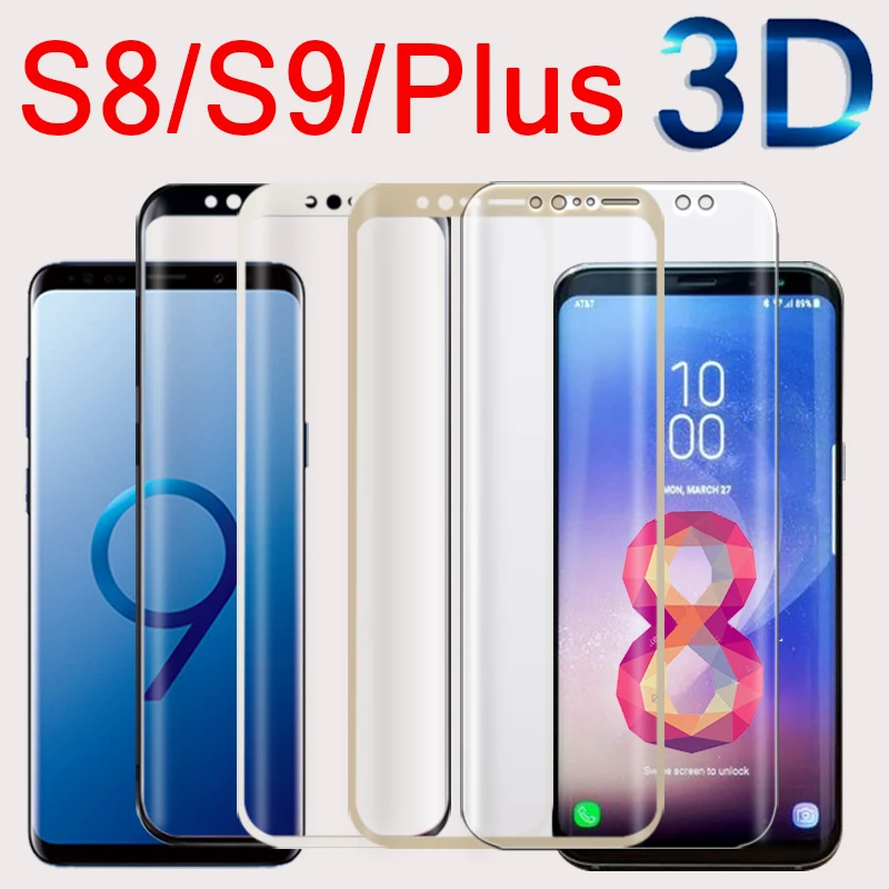 3D Защитное стекло для samsung galaxy s8 s9 s 8 9 8s plus закаленное защитная пленка с полным