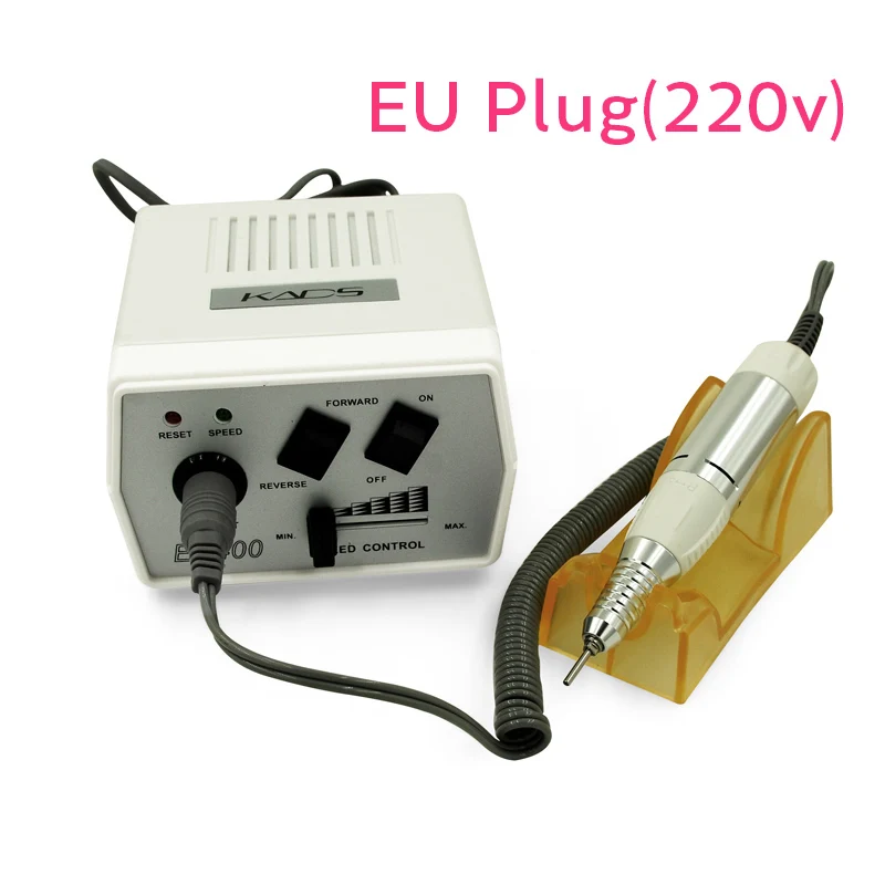 white 220V Аппарат для маникюра, дрель для ногтей, оборудование, 30000 об/мин, 4 цвета, профессиональный маникюр и педикюр, фрезы для дизайна ногтей - Цвет: white 220V