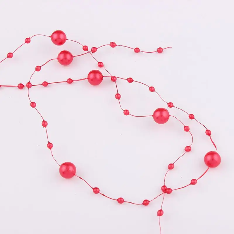 5 метров 4 шт./лот 17 цветов леска искусственные жемчужные бусины из АБС пластика