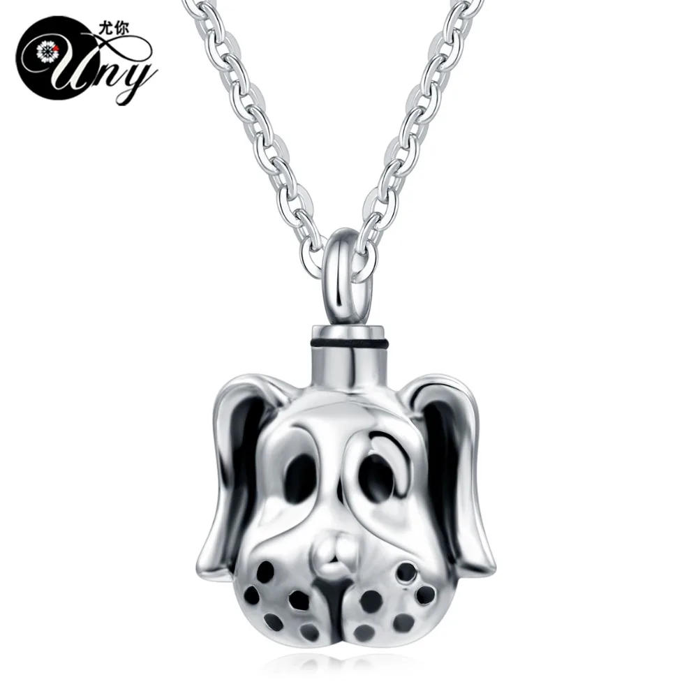 Uny Мода Нержавеющая сталь собака урну пепел кулон флакон духов Мемориал Keepsake