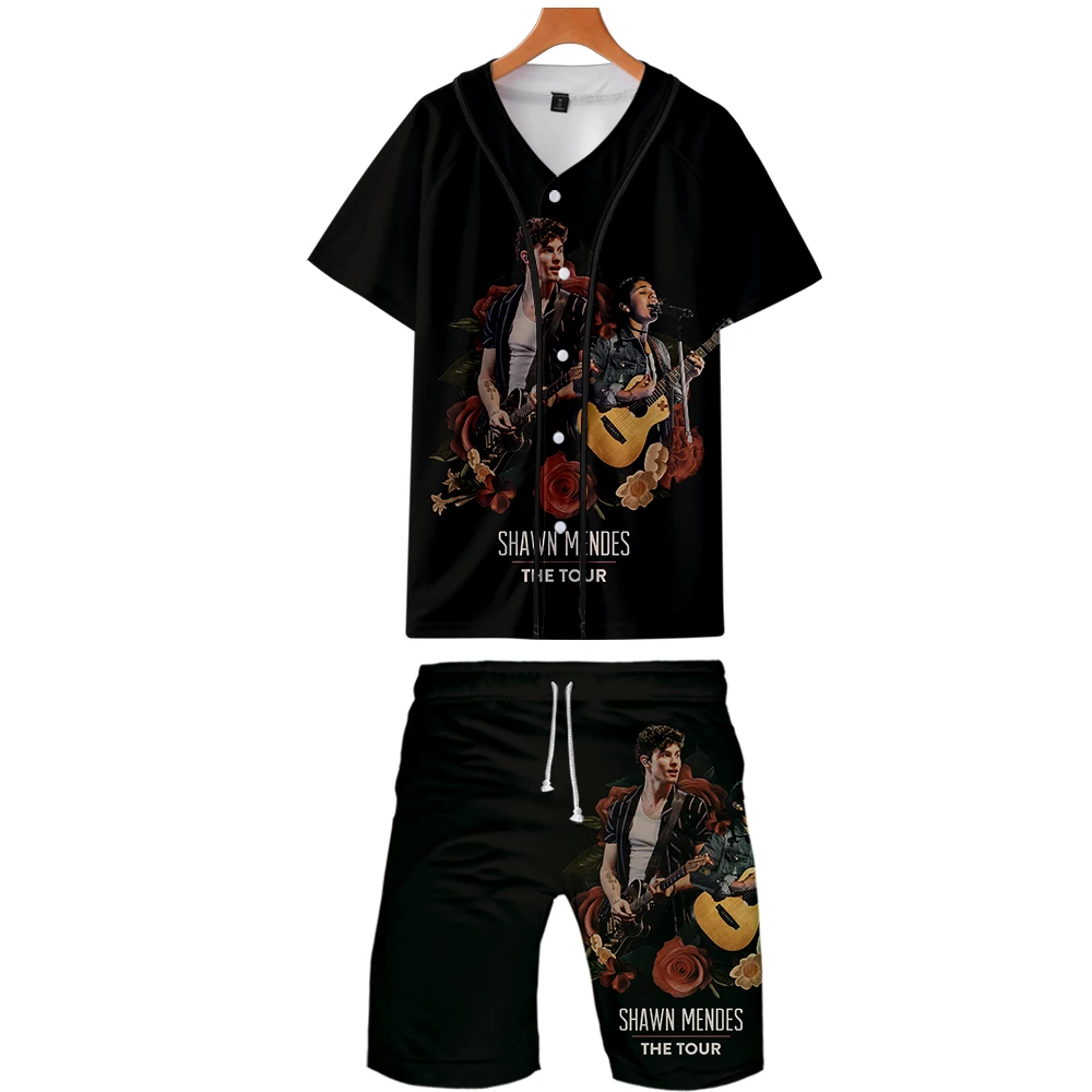 Shawn mendes 3D SHEIN модный kpop man 2 фото крутая модная уличная летняя бейсбольная рубашка