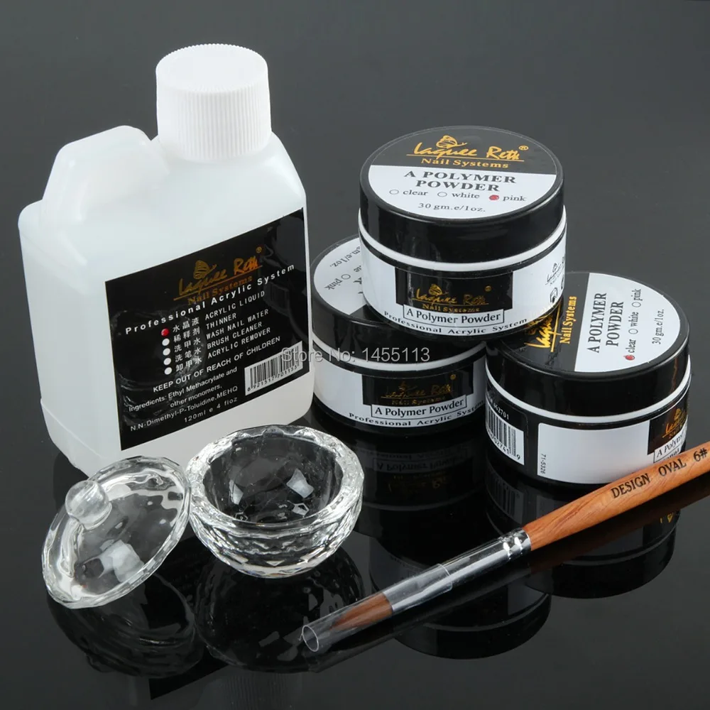 Бесплатная доставка Профессиональный акриловый набор для ногтей 6 шт./лот