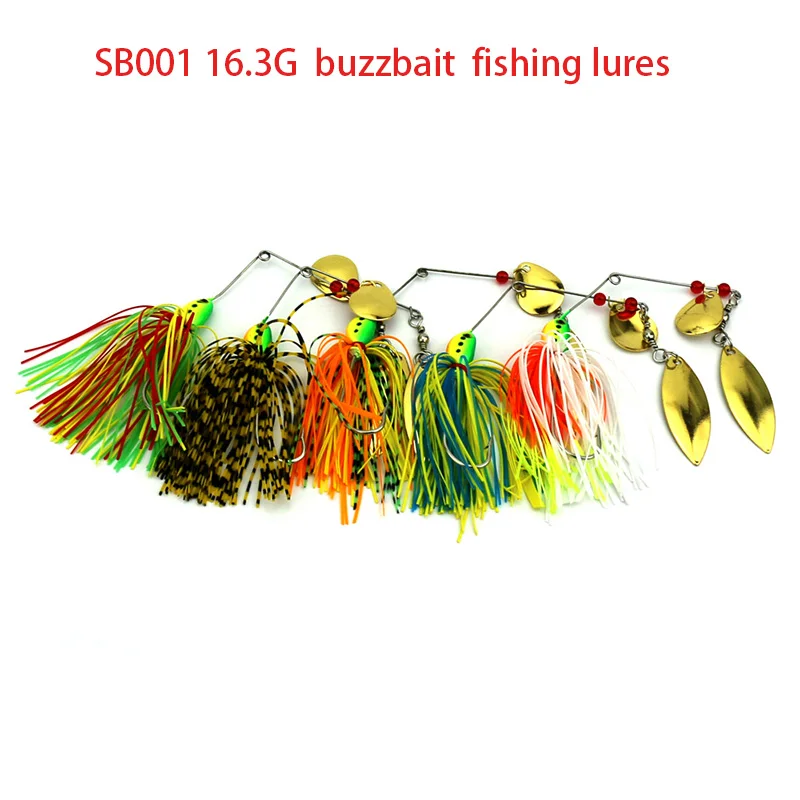Горячая распродажа 16.3 г счетчик привести голову buzzbaits прикормы металлической